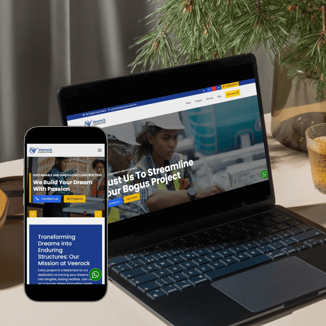 Construction Company portfolio website